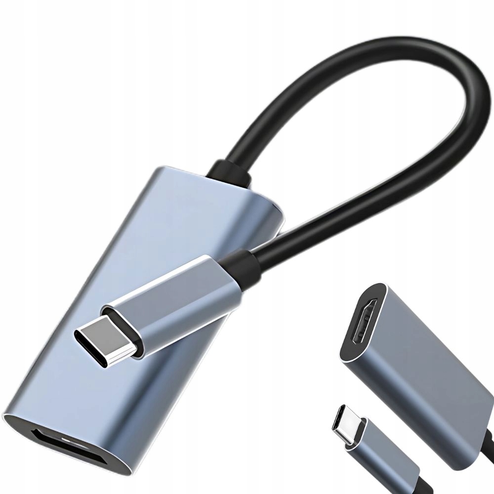 PRZEJŚCIÓWKA USB-C HDMI KABEL ADAPTER HUB USB TYP C DO HDMI MHL HD 4K 6