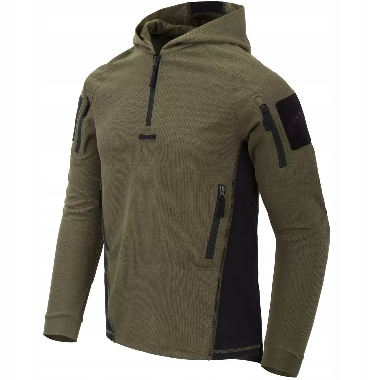 Mikina Helikon s kapucí Taktická vojenská mikina Range Hoodie Olive Black M