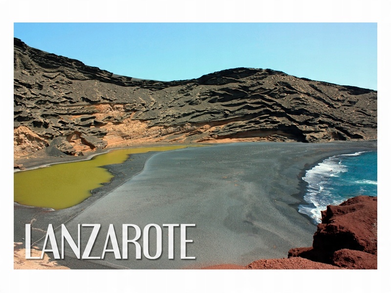 

Lanzarote Skały Wyspa Magnes na lodówkę
