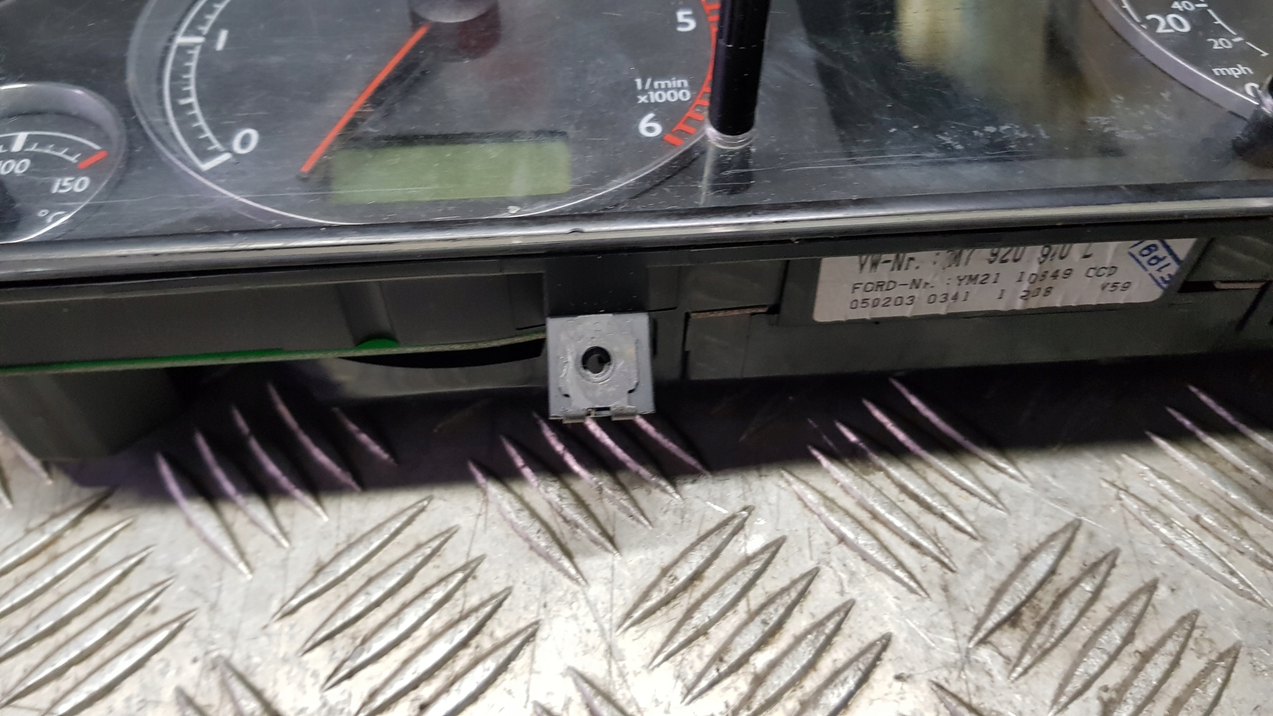 VW SHARAN ALHAMBRA LIFT 1.9 TDI dials clock