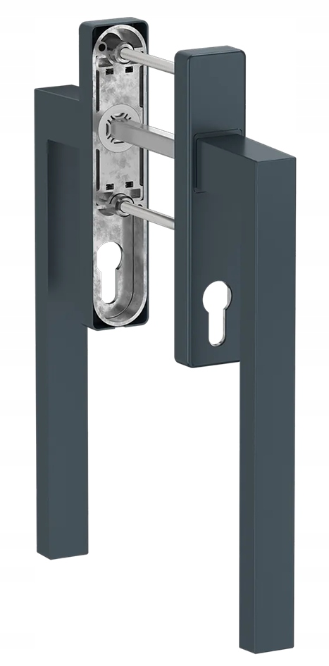 Medos obojstranná kľučka na dvere Hs s antracitovou vložkou Ral 7016
