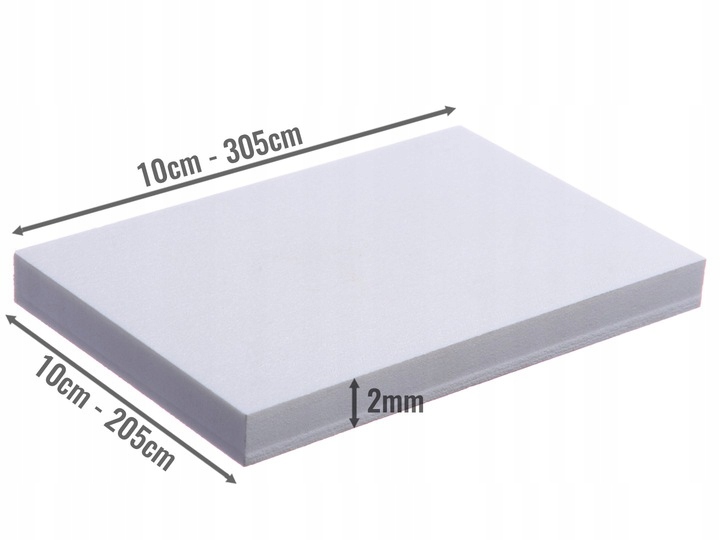 PŁYTA PCV Spieniona Biała - 2mm - Na Wymiar Kod producenta 547568675