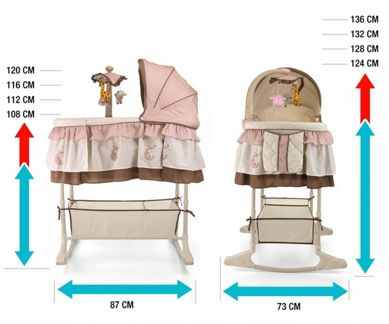 Kołyska z pilotem SIMPLE GRAY Płeć unisex