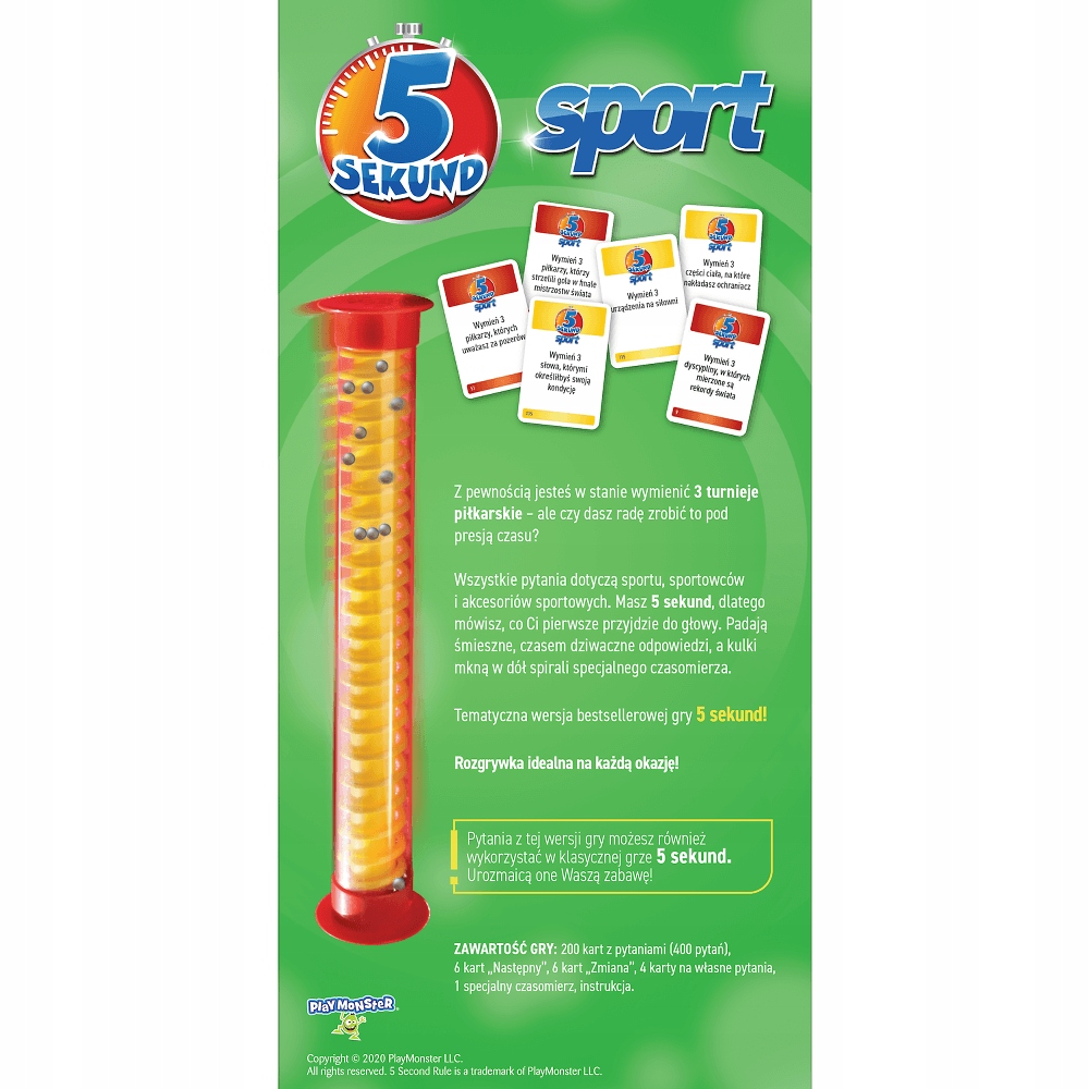 5 Sekund Sport TREFL 01924 gra towarzyska imprezowa rodzinna Wydawca Trefl