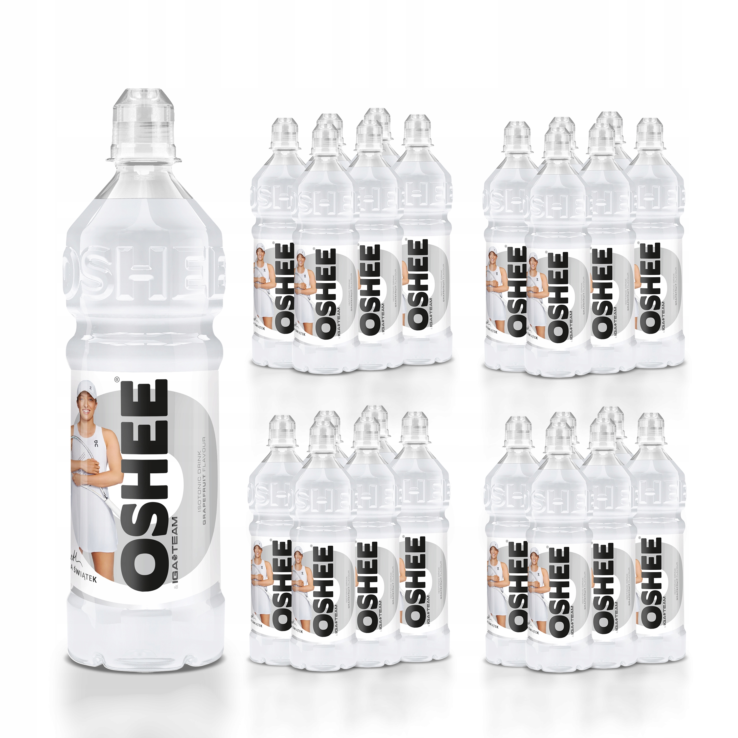 24x Napój izotoniczny Oshee Isotonic Drink grejpfrut 750 ml