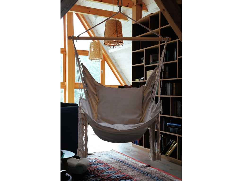 Leżak hamakowy HCXL-C bawełna 128x170cm 140 kg Wysokość maksymalna 175 cm