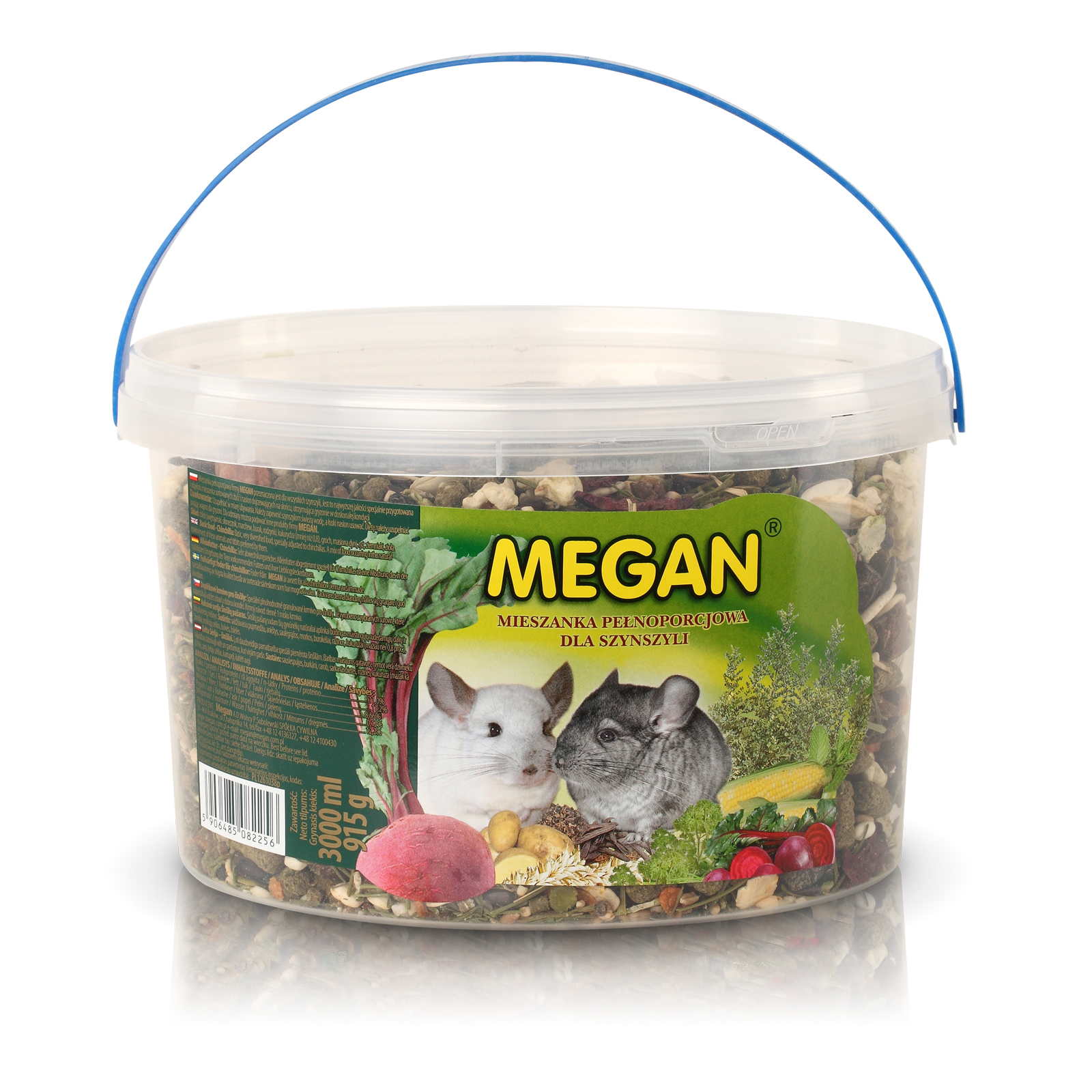 Levně Megan kompletní krmivo pro činčily Natural MIX 12x3L