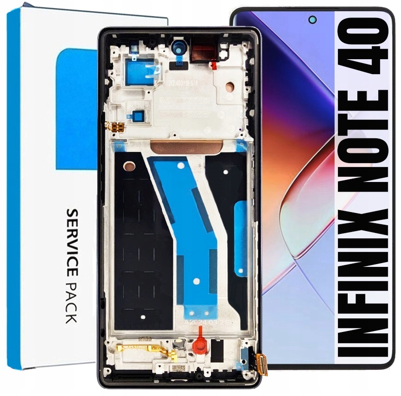 Displej Pro Infinix Note 40 X6853 Originální Obrazovka Rámeček