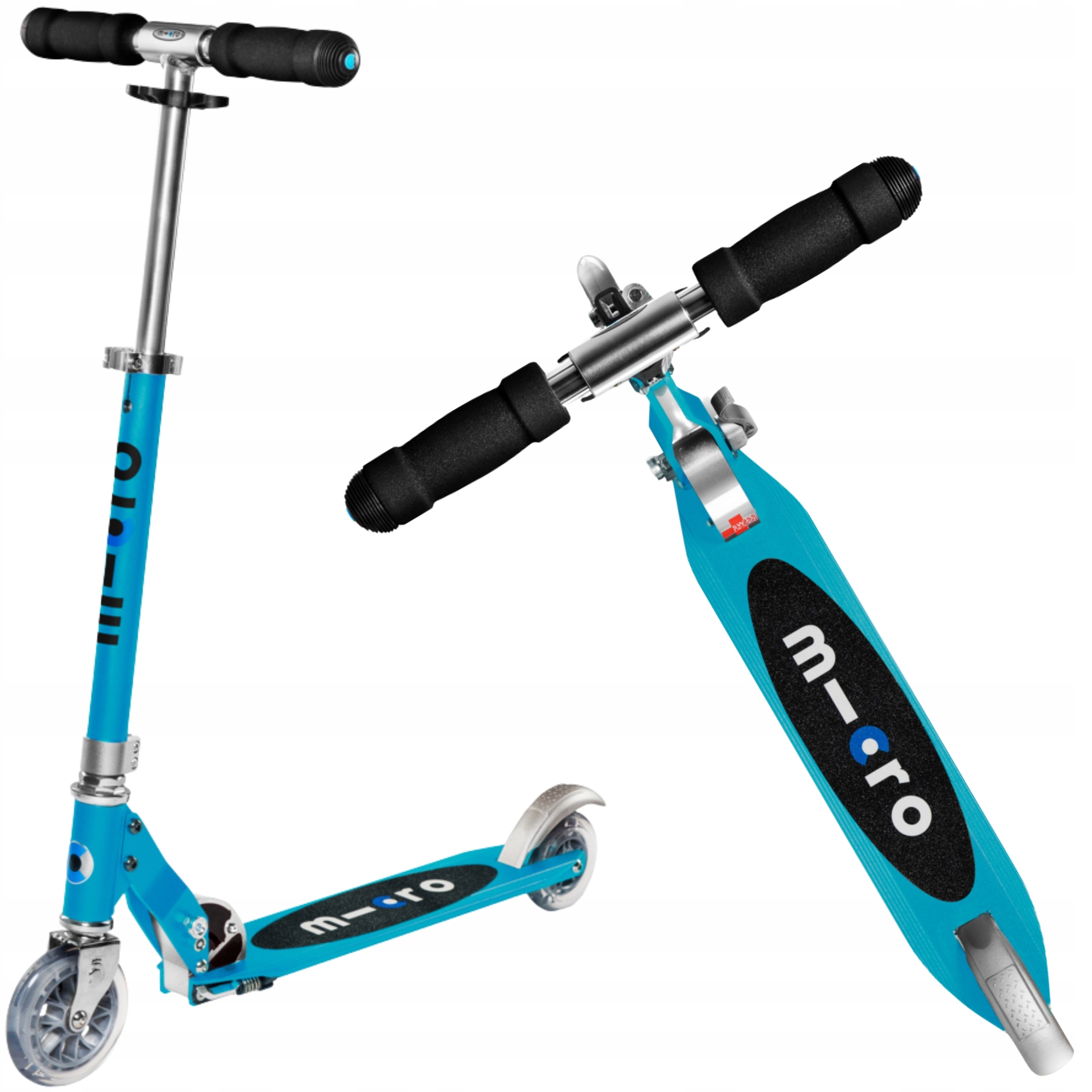 Hulajnoga dla Dzieci Dwukołowa Składana Miejska Micro Sprite Niebieska