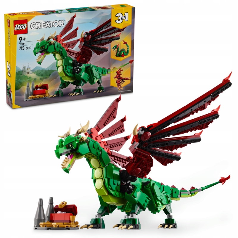 Lego Creator 3 v 1 31161 Středověký drak