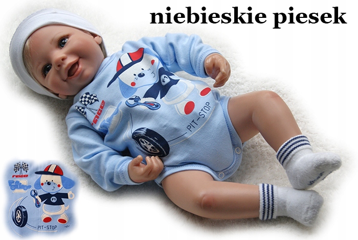 

Body pajacyk nadruk 92 długi rękaw bawełniane