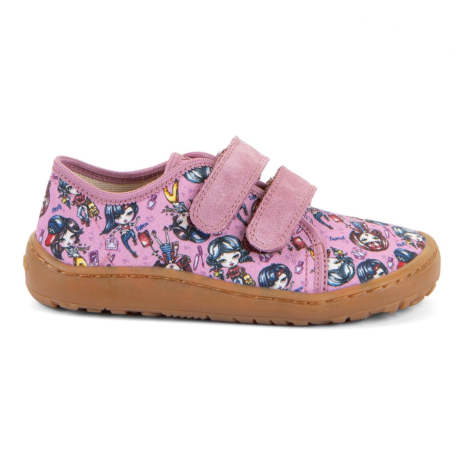 Buty barefoot tenisówki dziewczęce do przedszkola Froddo Canvas Różowe 35