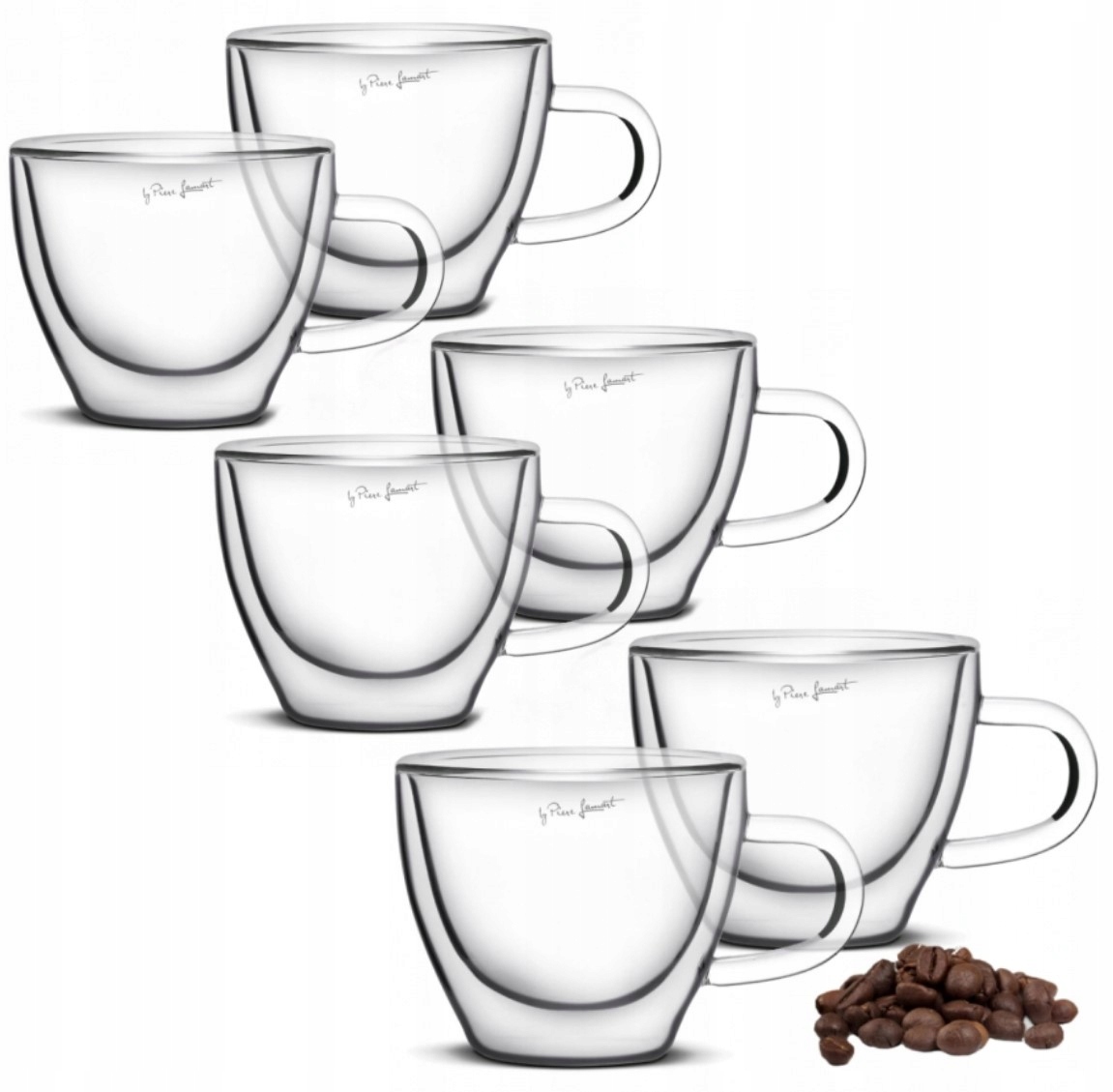 

Zestaw Filiżanek 6x 190 Podwójne Ścianki Capuccino
