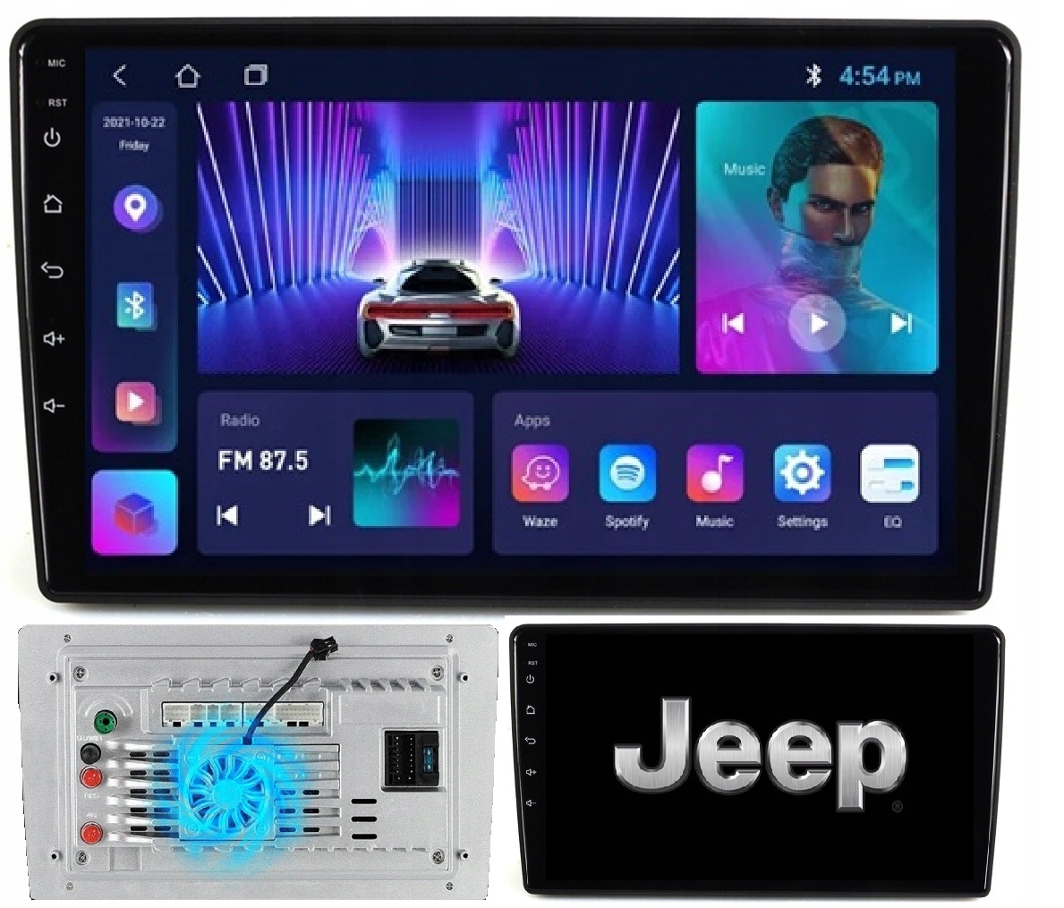 Radio Nawigacja Android Jeep Chrysler Dodge +kamera +wentylator 2/64GB