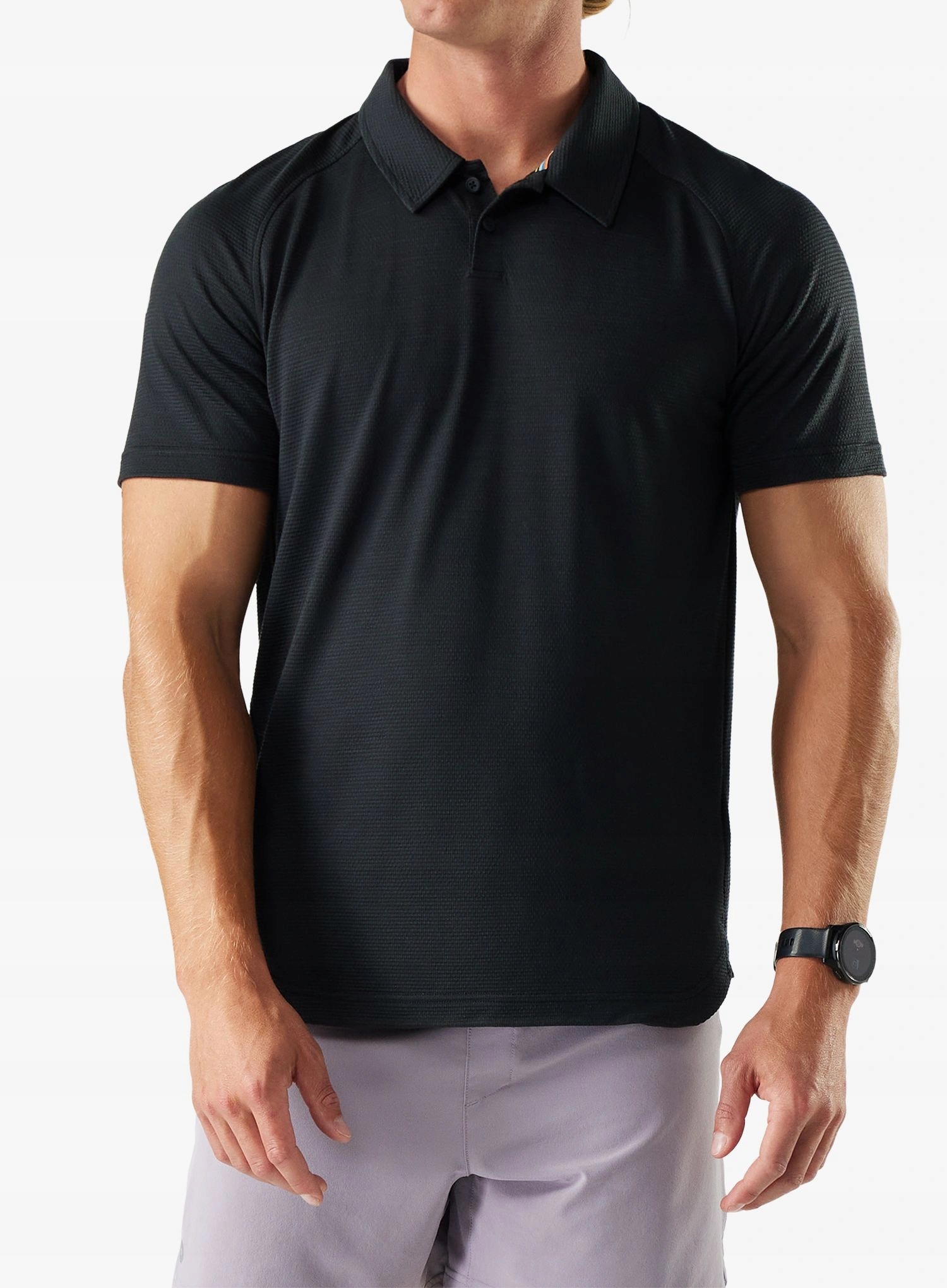 Koszulka polo Smartwool Active Mesh Polo black XL