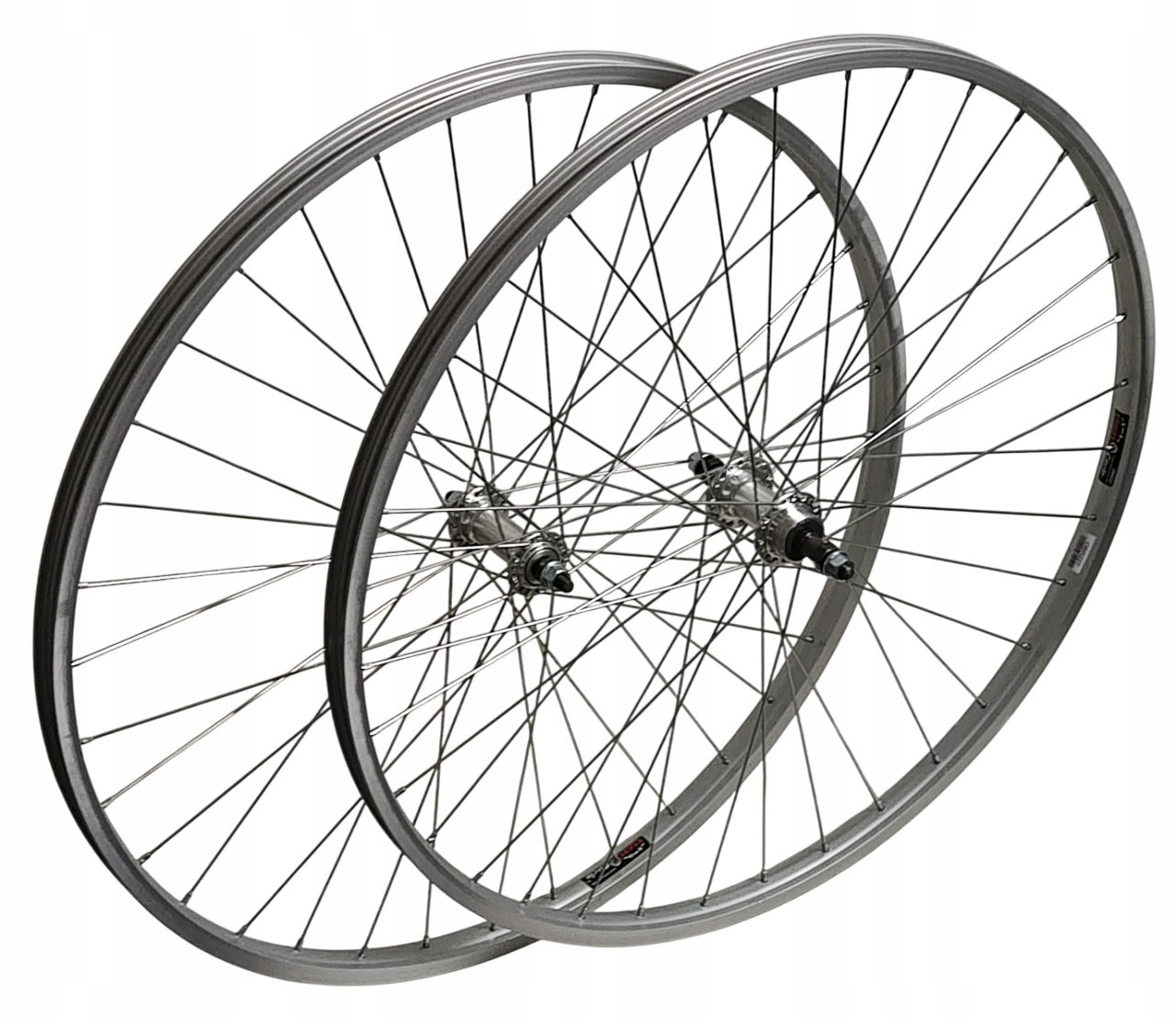 Koła 27" komplet do Waganta Jaguara Huragana aluminiowe srebrne