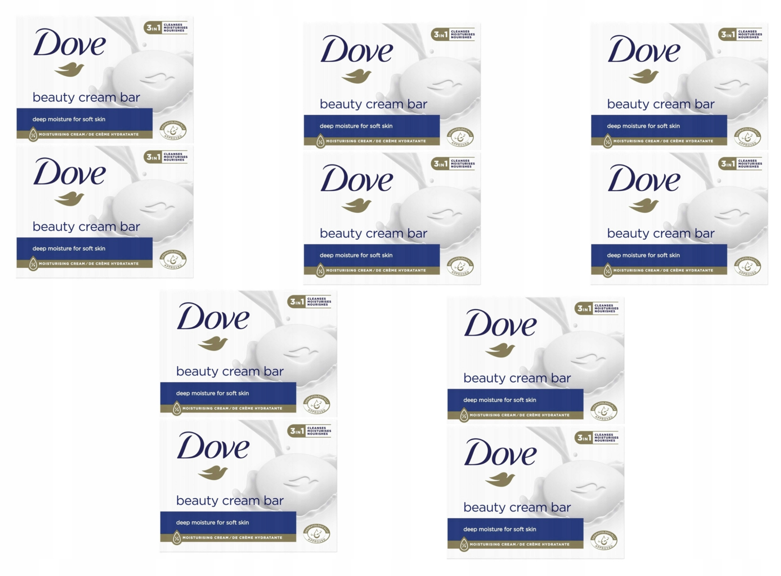 DOVE Mydło kremowe w kostce nawilżające kostka 90 g Oryginal Nawilżanie