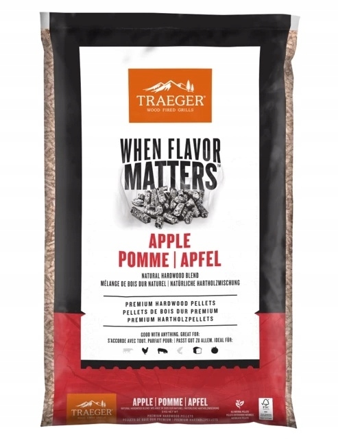 Dřevěné pelety Fsc Apple Jabloň 9 kg Traeger
