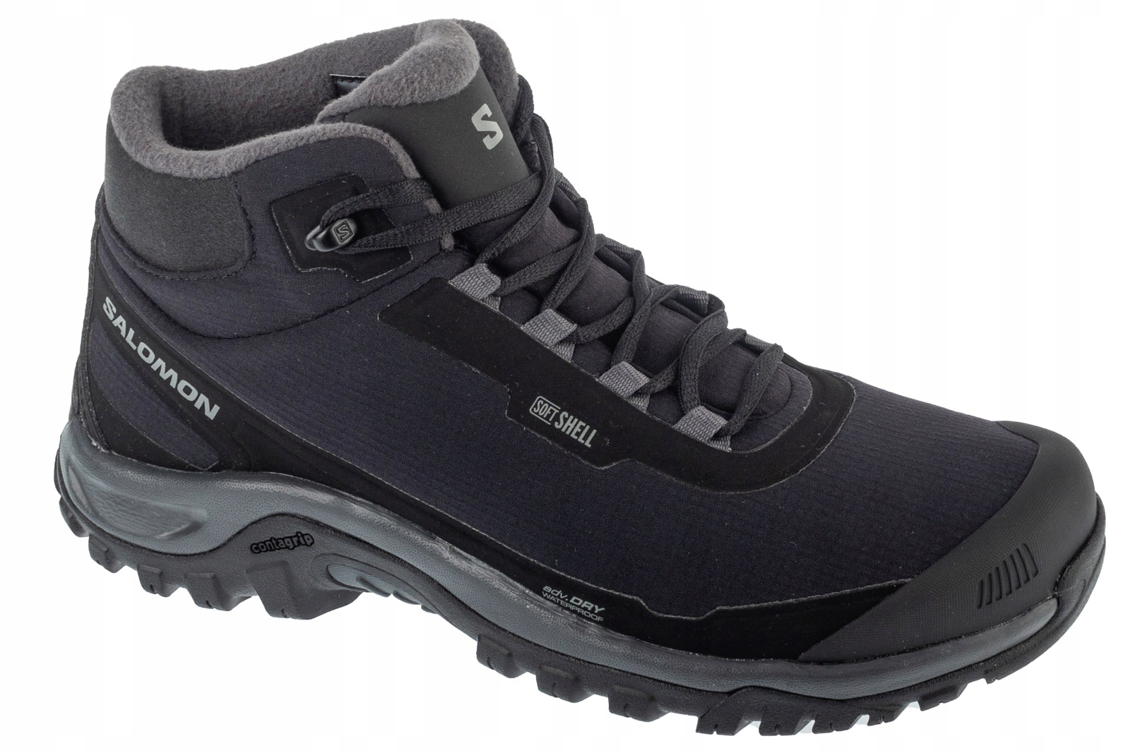 Salomon Shelter Wp [45 1/3] Pánské Trekové Boty Černá tkanina