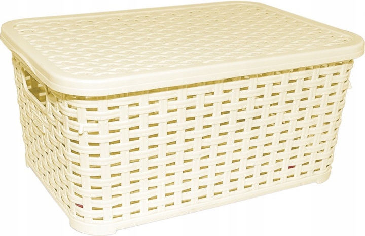 ORGANIZER NA DROBIAZGI KOSZYK Z POKRYWĄ 18 L