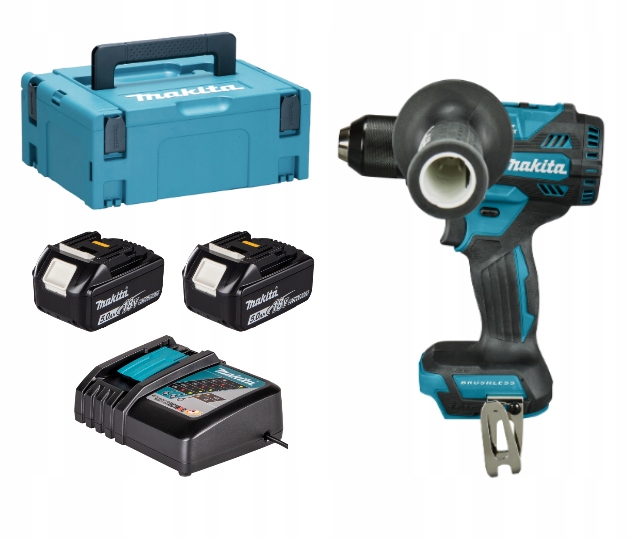 Wkrętarka Makita DDF492RTJ 18V Najmocniejsza o sile 141 Nm 2x5,0 Ah