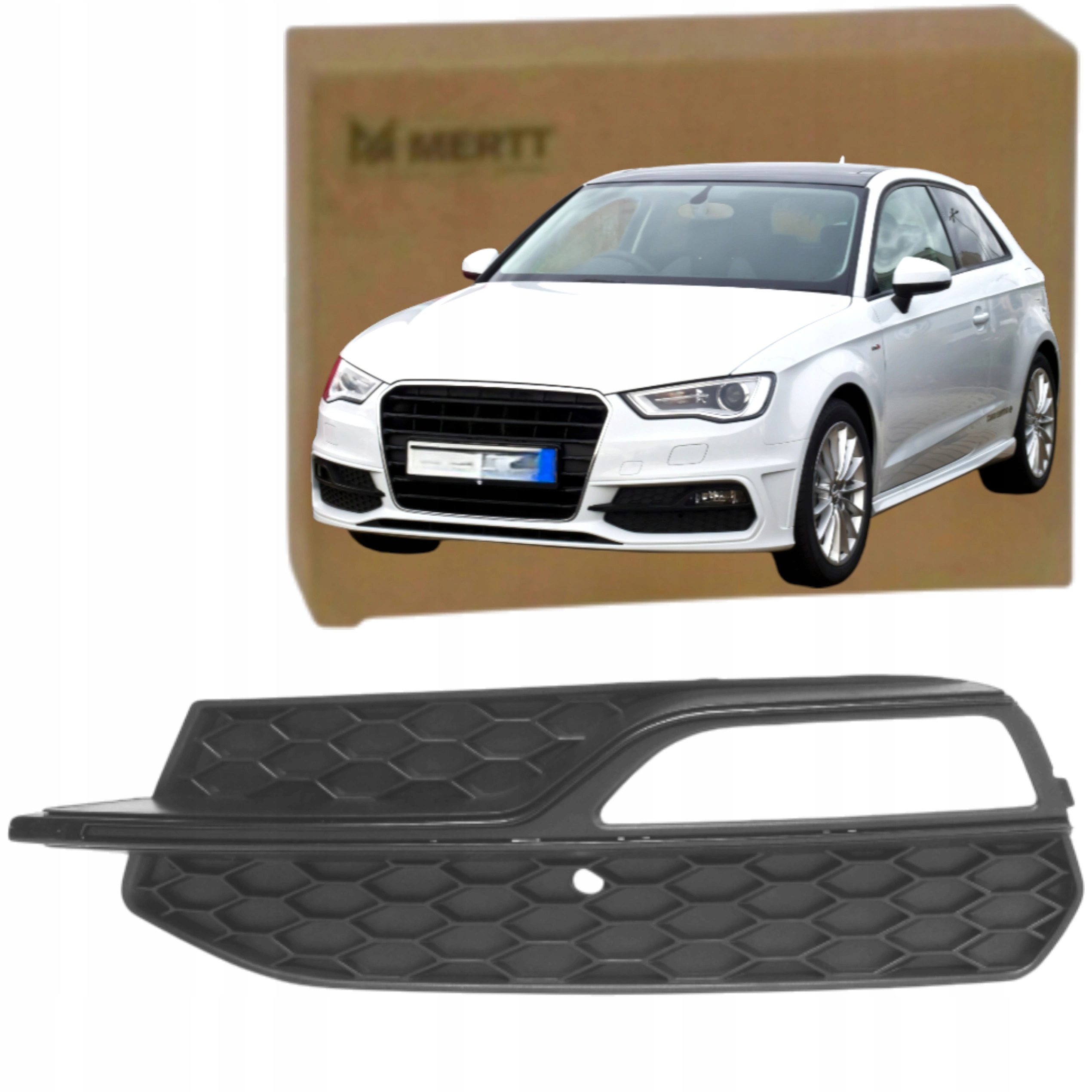 Audi A3 8V S Line 2012-2016 Mřížka atrapa Záslepka nárazníku Levá 8V3807681K