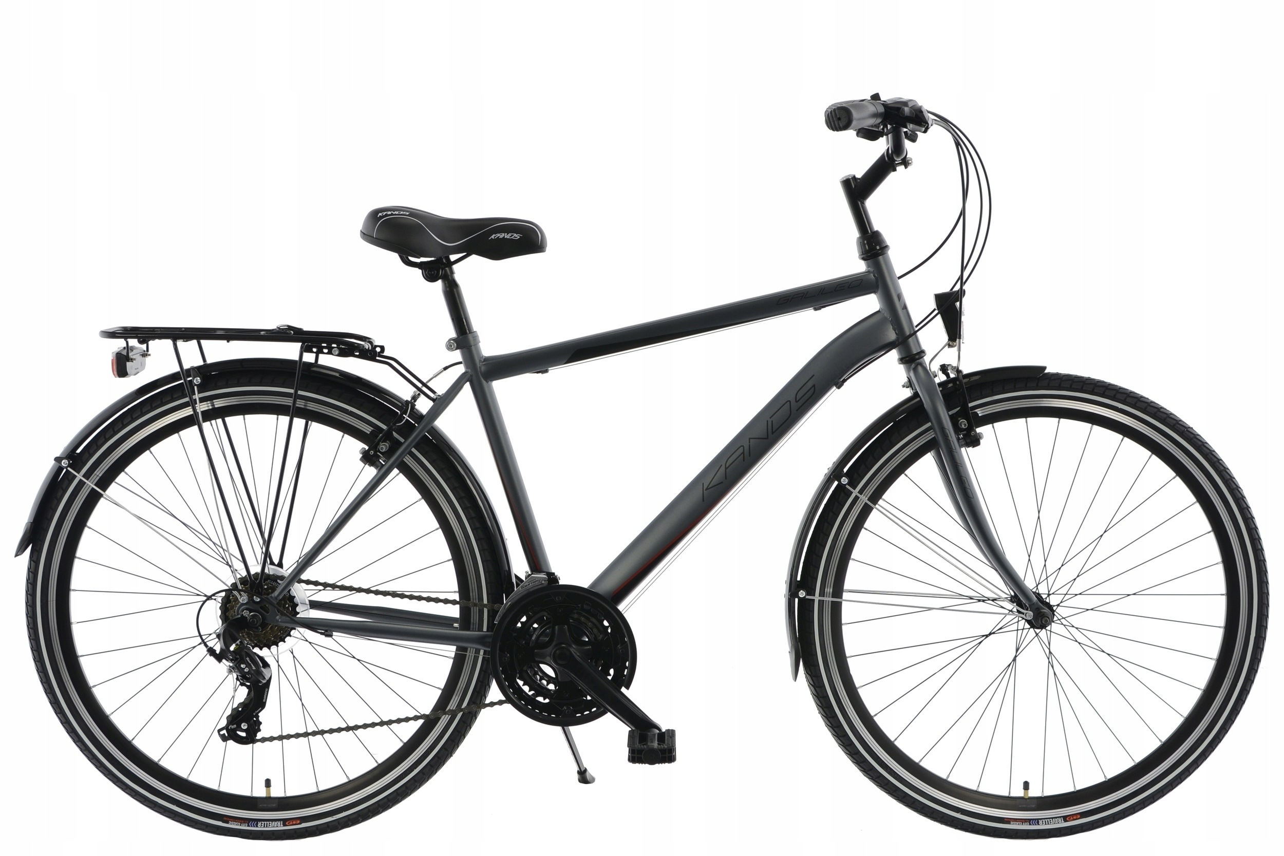 Rower Trekkingowy 28" Kands Galileo rama 19" grafitowy czerwony R22