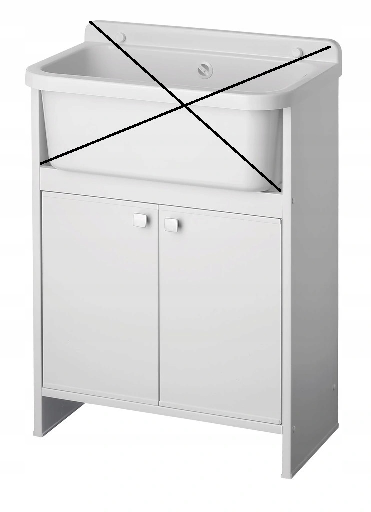 Skrinka pod drez do technickej miestnosti, bez drezu, 55 cm