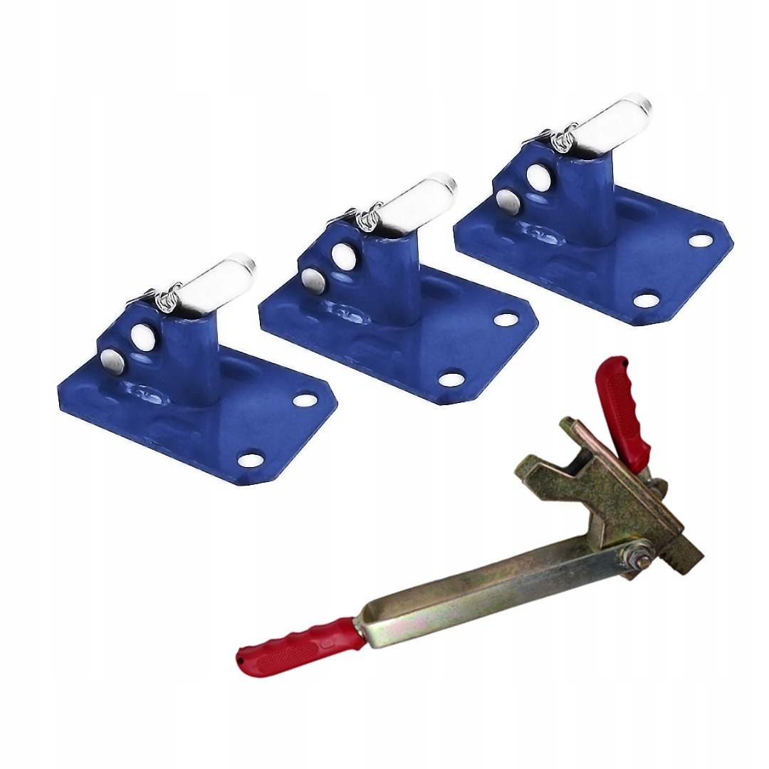 Zacisk żabka szalunkowa 50 sztuk dufty spinki malowane szalunkowe + KLUCZ