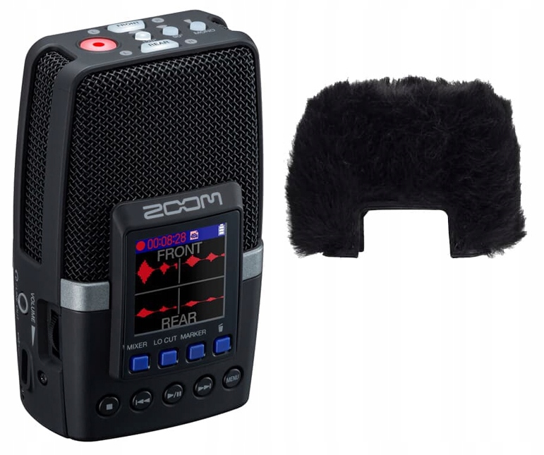 Zoom H2e Digitální ruční audio rekordér 32 Bit ventilační kryt