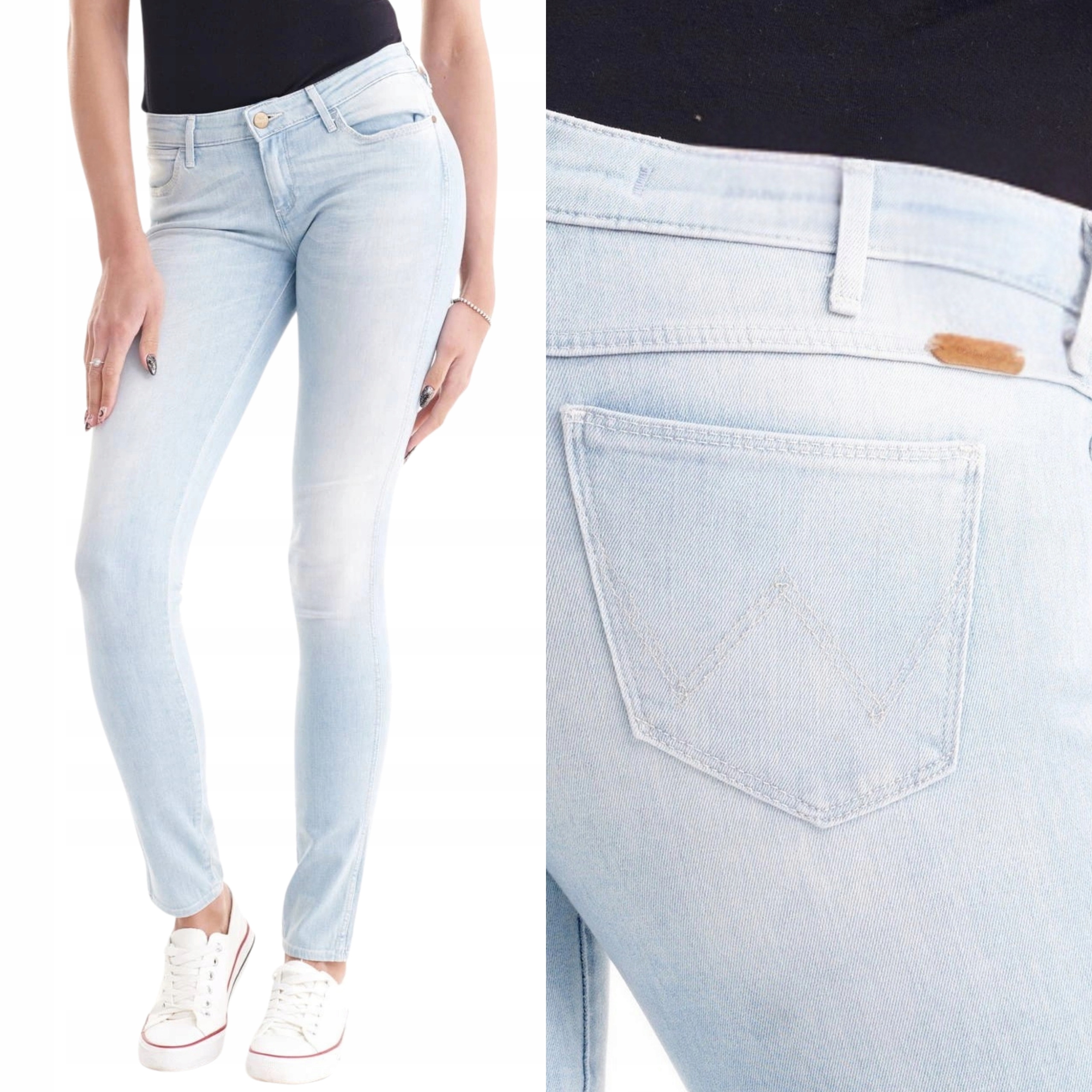 Wrangler kalhoty Low blue jeans Courtney W28 L30