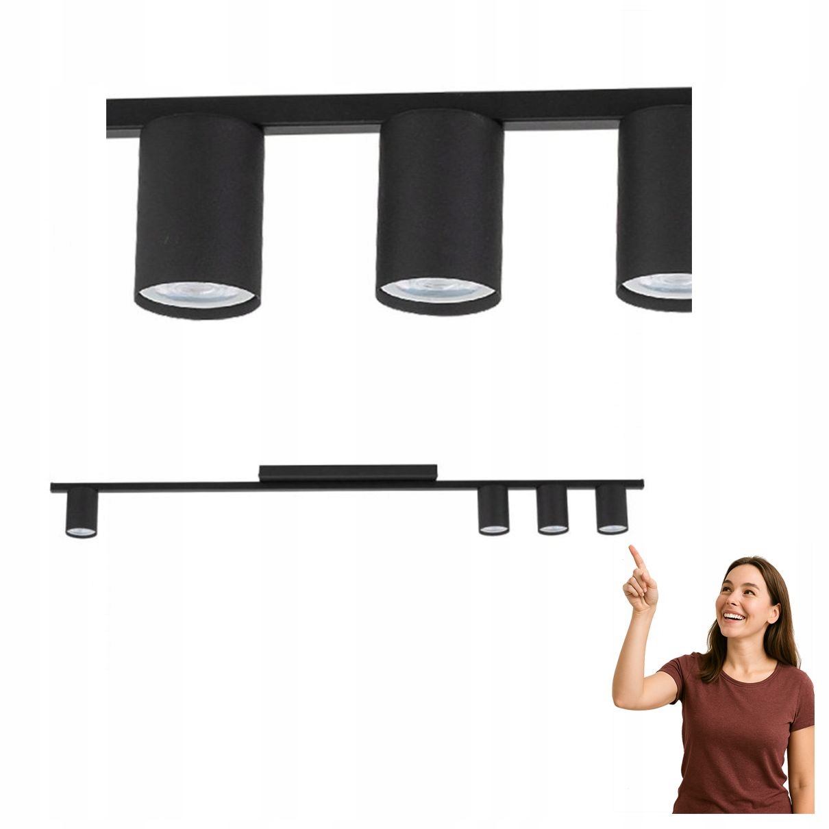 Stropní Stropní svítidlo Logan Black 4566 Tk Lighting