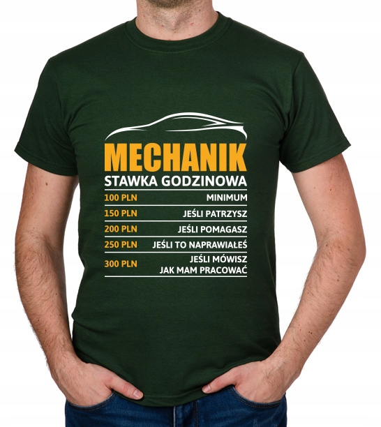 

koszulka Mechanik stawka godzinowa prezent
