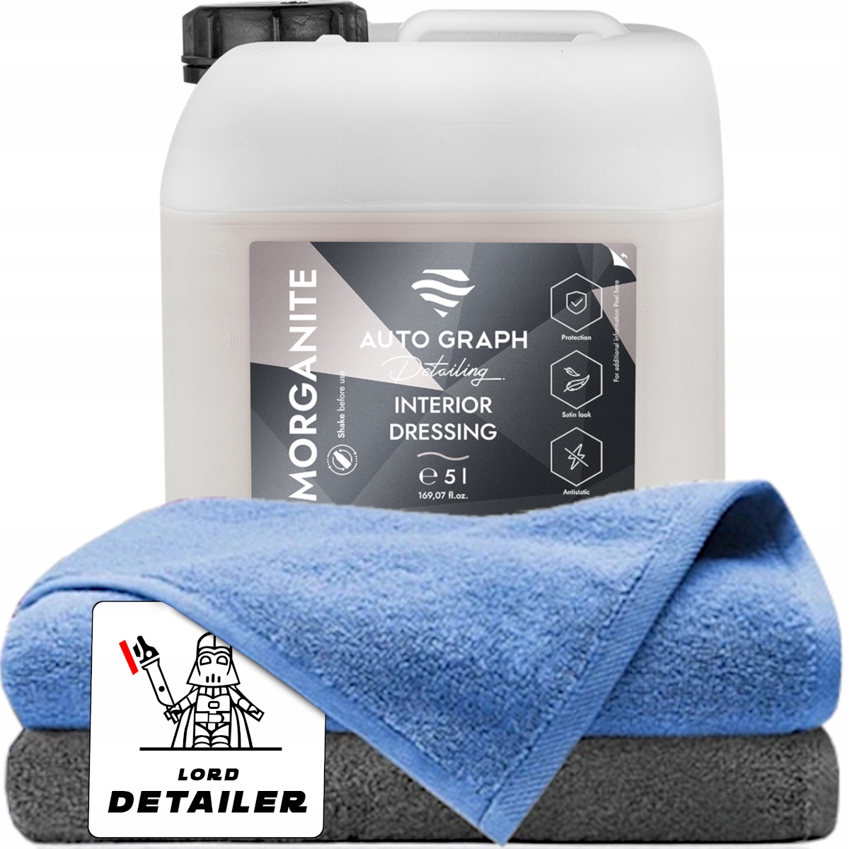 Auto Graph MORGANITE Interior Dressing Do Plastików Wnętrza Auta Satyna 5L