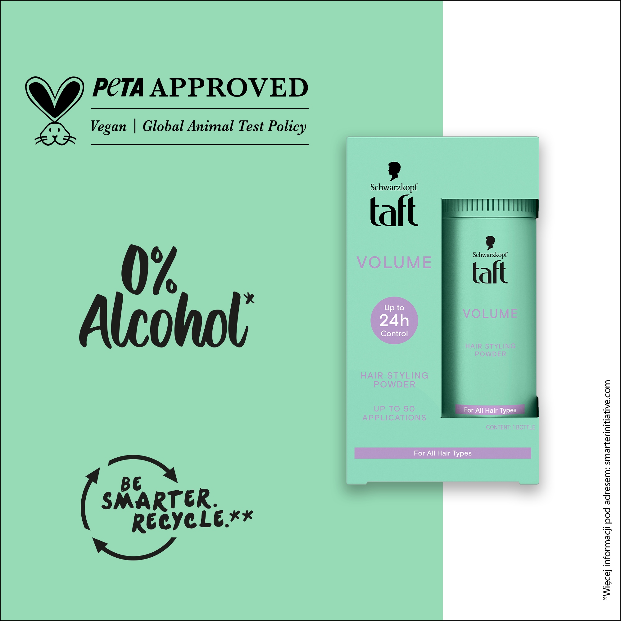 Taft Volume Powder Puder do Włosów Objętość 10g Linia Volume Powder