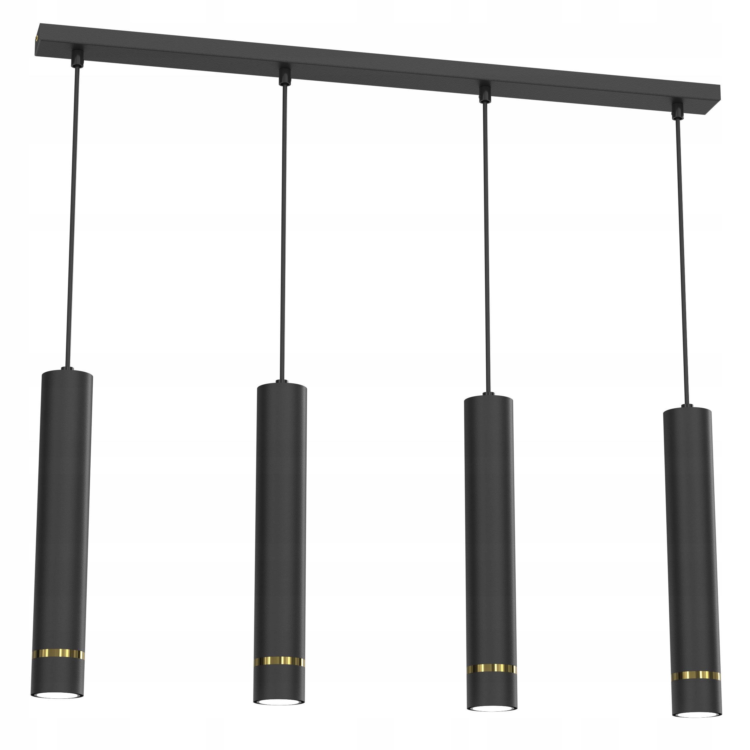 

Lampa Sufitowa Wiszące Tuby Sople Żyrandol 4 GU10