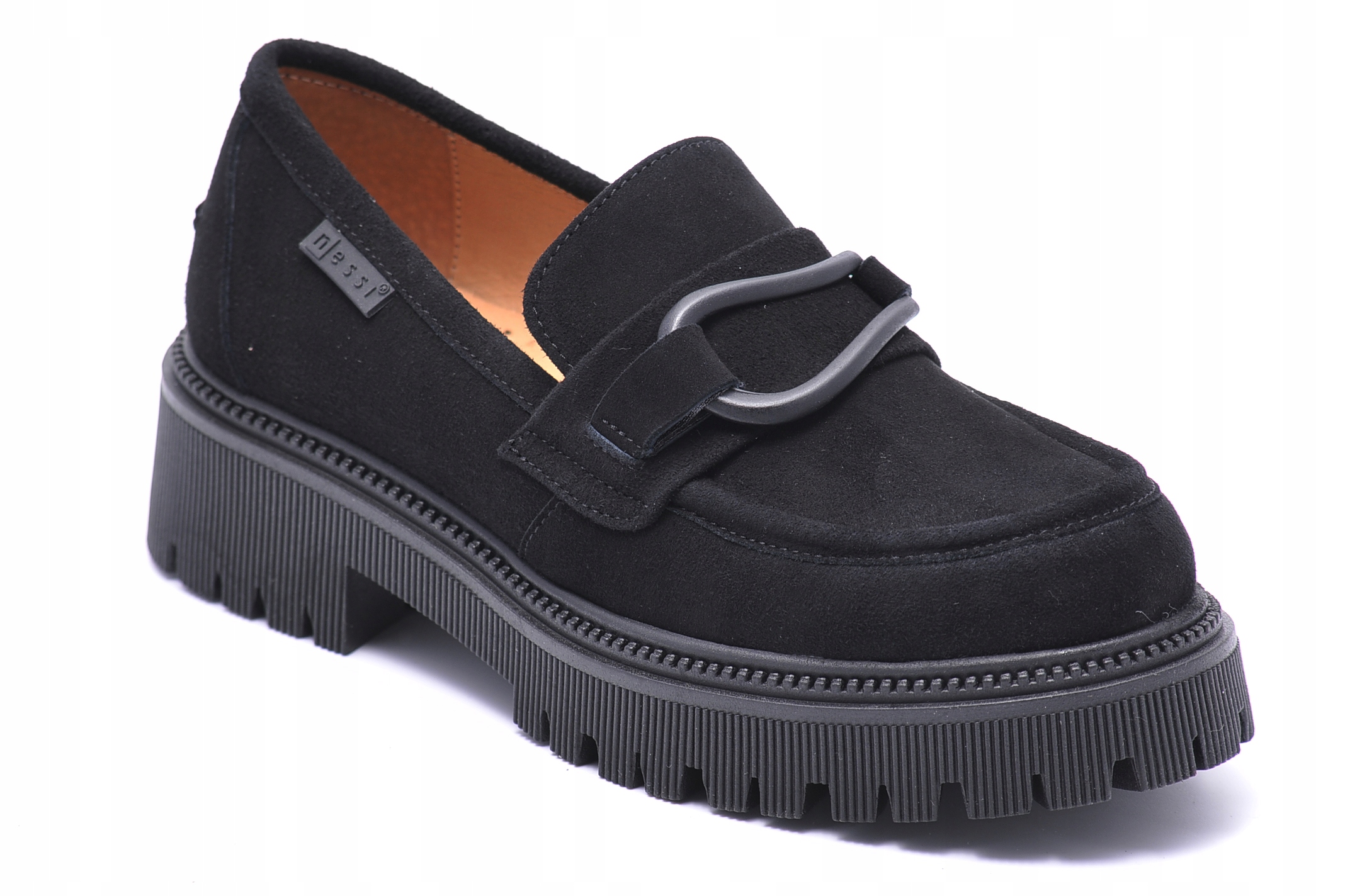 Černé mokasíny Nessi 22341, Velikost 40