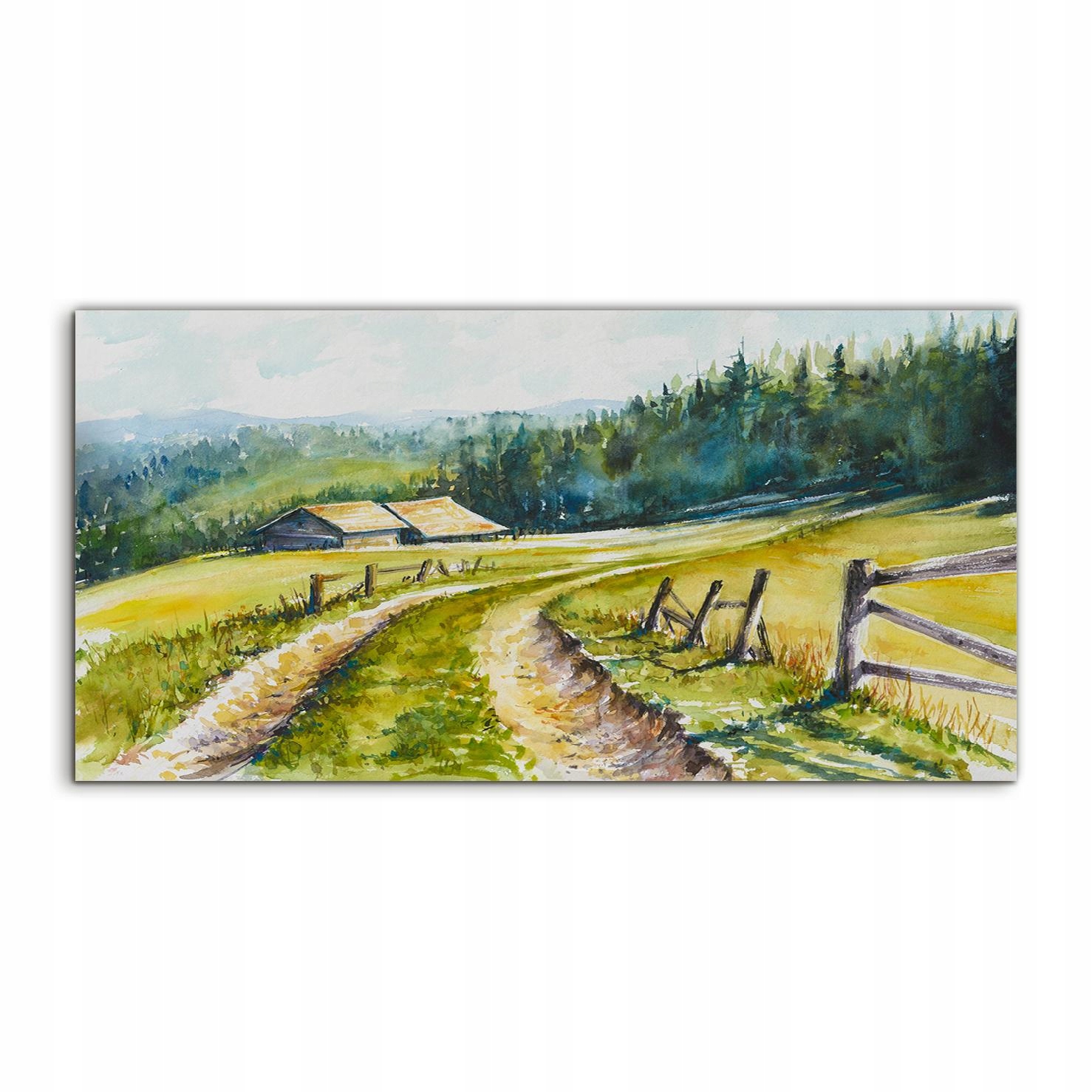 Akrylový obraz 120x60 ako darček Akvarely Krajina