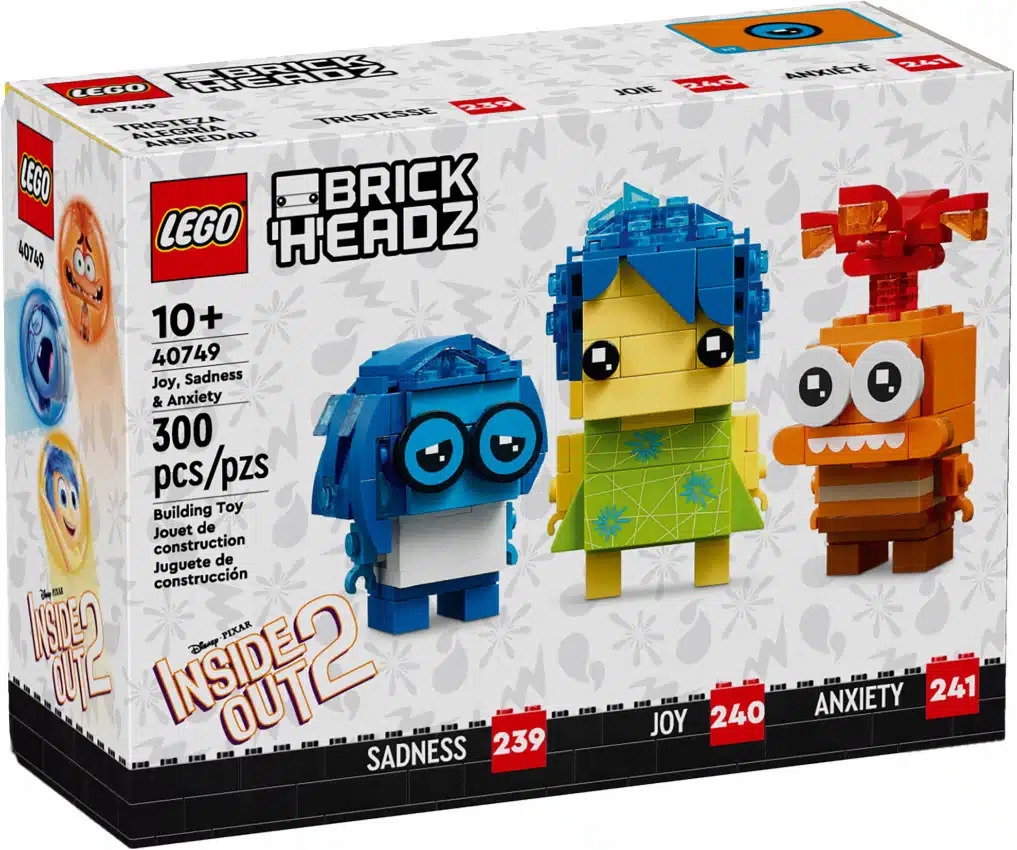 LEGO BRICKHEADZ 40749 INSIDE OUT 2 RADOŚĆ, SMUTEK I STRACH 10+