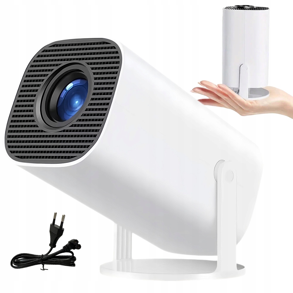 Přenosný Otočný Projektor Reproduktor Android Smart Tv Wifi 4K Mini