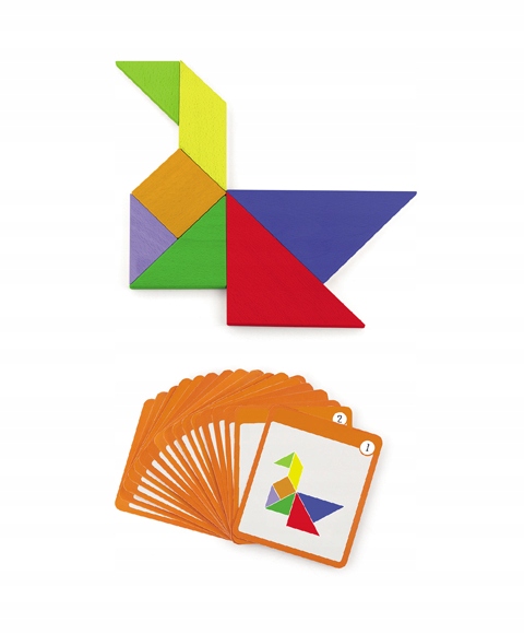 VIGA MAGNETYCZNY TANGRAM doskonale ćwiczy PAMIĘĆ