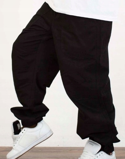 Džíny jogger baggy slate black Velikost XL