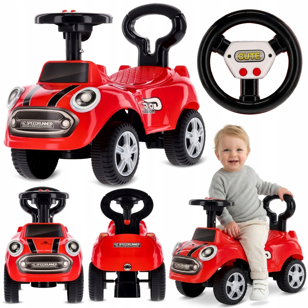 Jeździk samochód auto pchacz Go Go Fassion czerwony Sun Baby