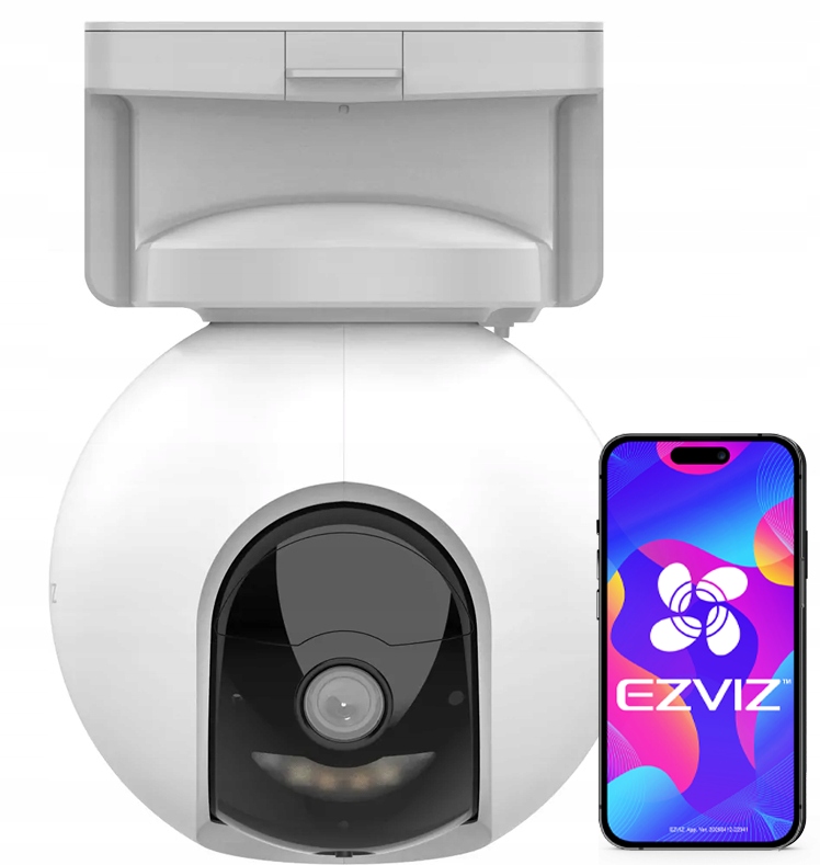 Bezdrôtová WiFi kamera Ezviz CB8 2K s vlastným napájaním a otáčaním