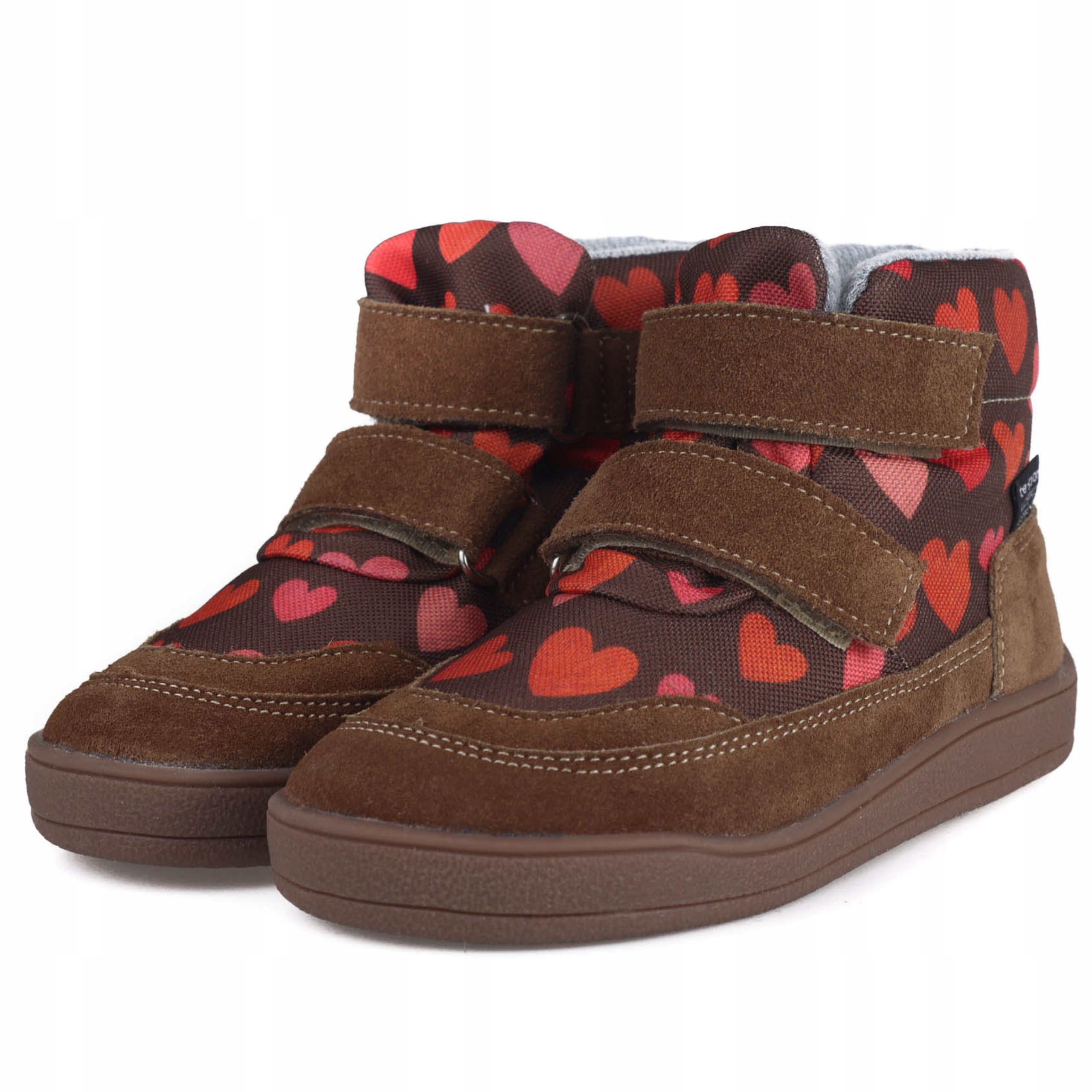 Mido 72-06 Buty Ocieplane Skórzane Barefoot Jesienne Membrana Love Brown 29