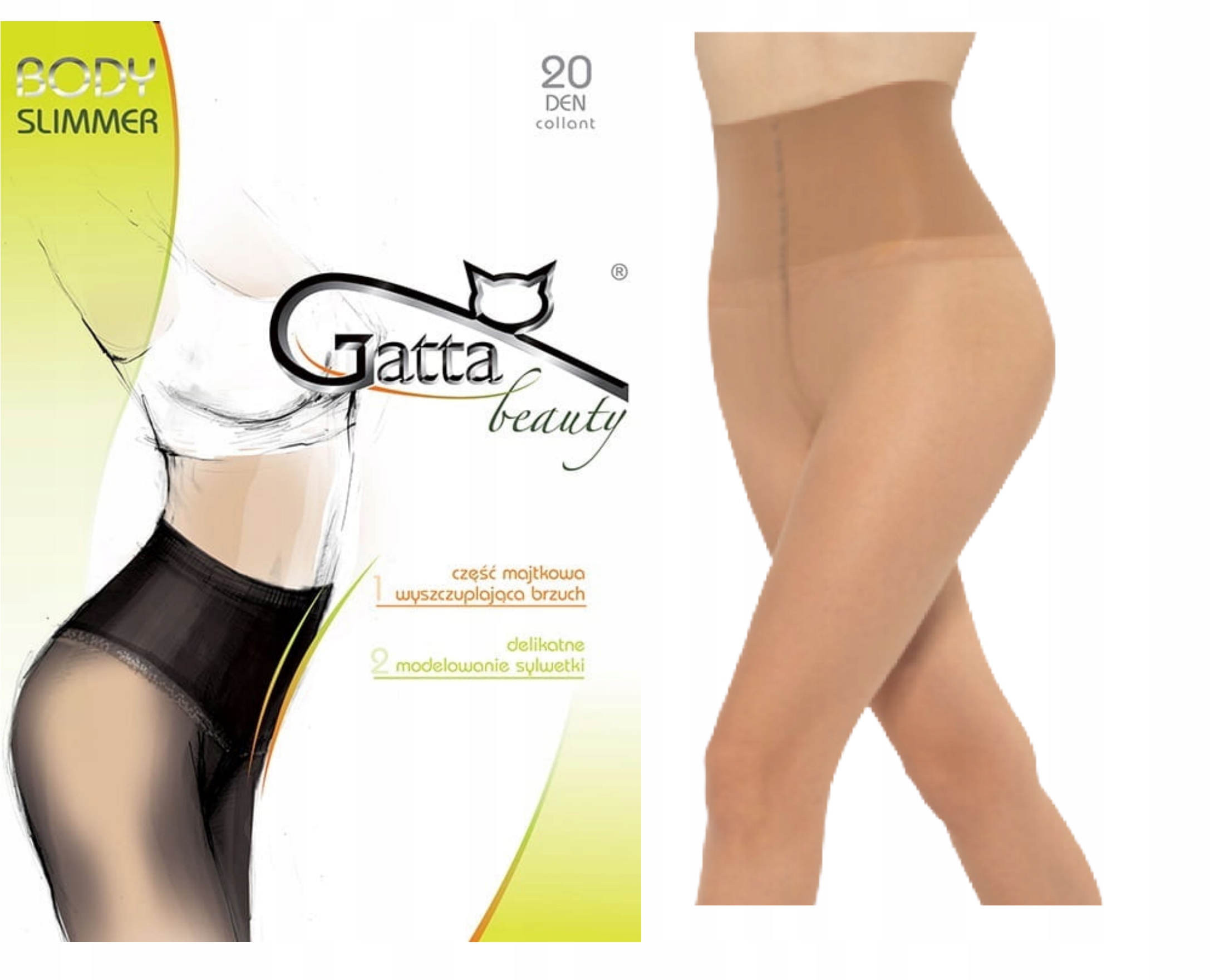 

Rajstopy Gatta Slimmer wyszczuplające 4-L golden