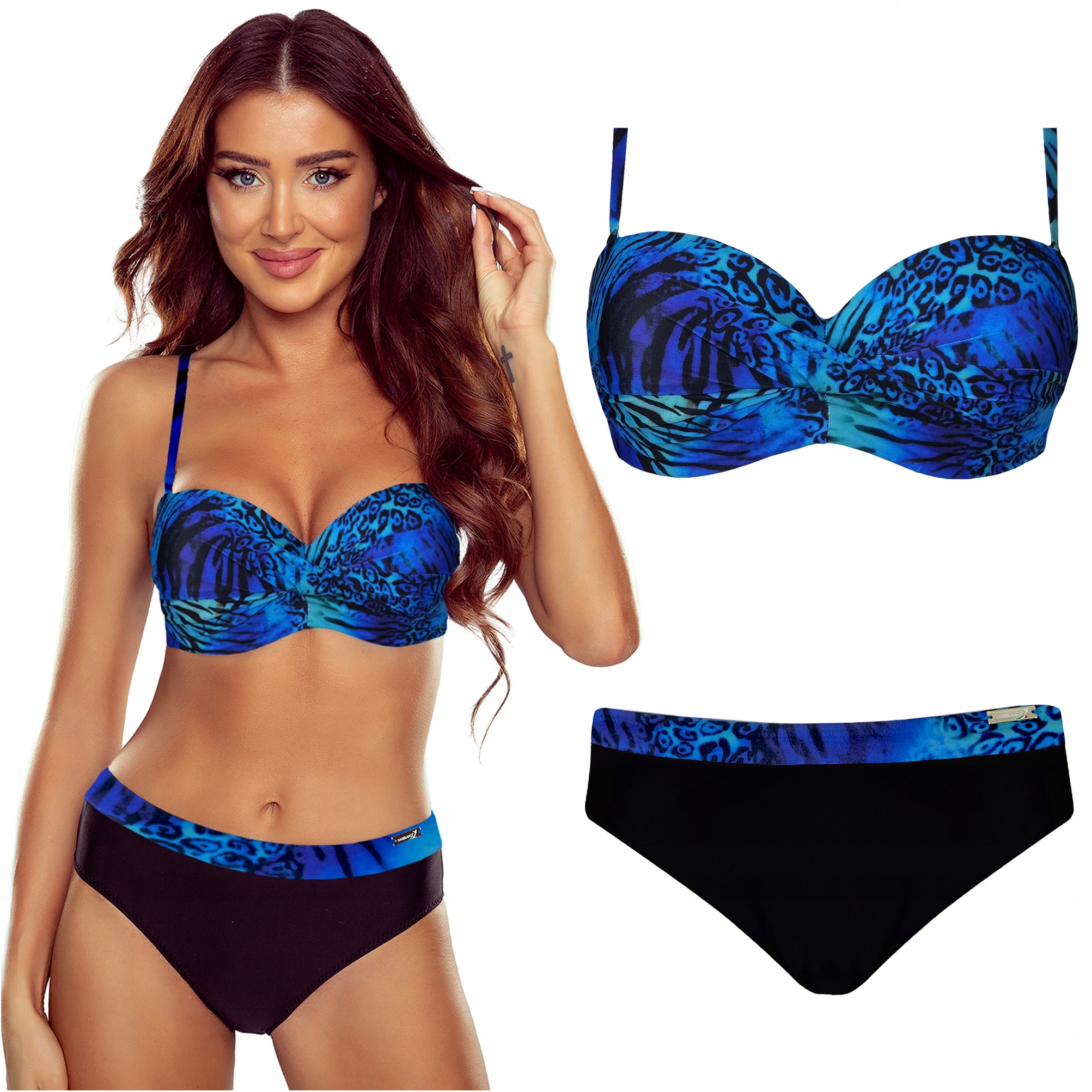 Strój kąpielowy dwuczęściowy push up GABBIANO Evita-DX 22/A 44B XXL 90B