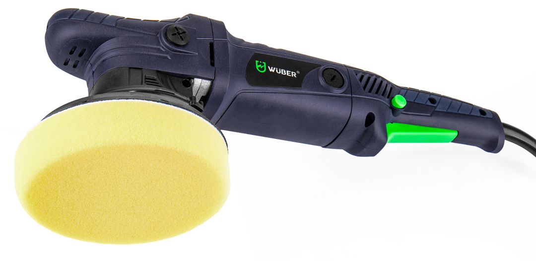 POLERKA SAMOCHODOWA MIMOŚRODOWA OSCYLACYJNA Z REGULACJĄ + GĄBKA POLERSKA Marka Wuber