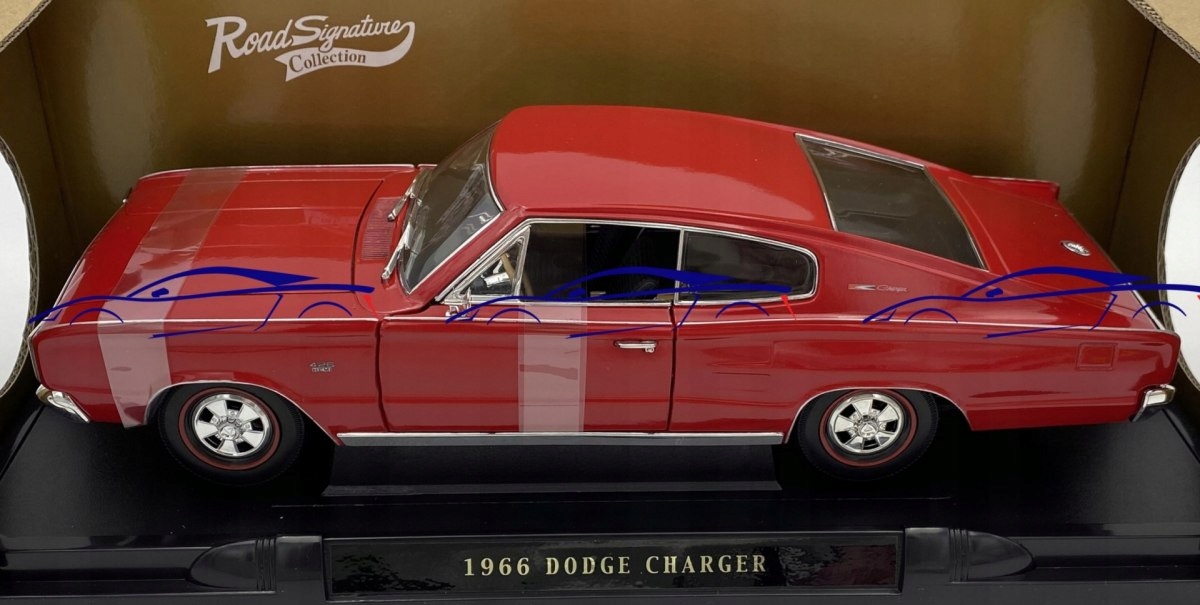 Dodge Charger 1966 1:18 model LDC 92638 red (888693263847