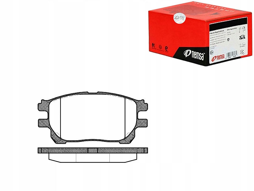 КОМПЛЕКТ КОЛОДОК ТОРМОЗНЫХ РЕМИТ 4465284907229o